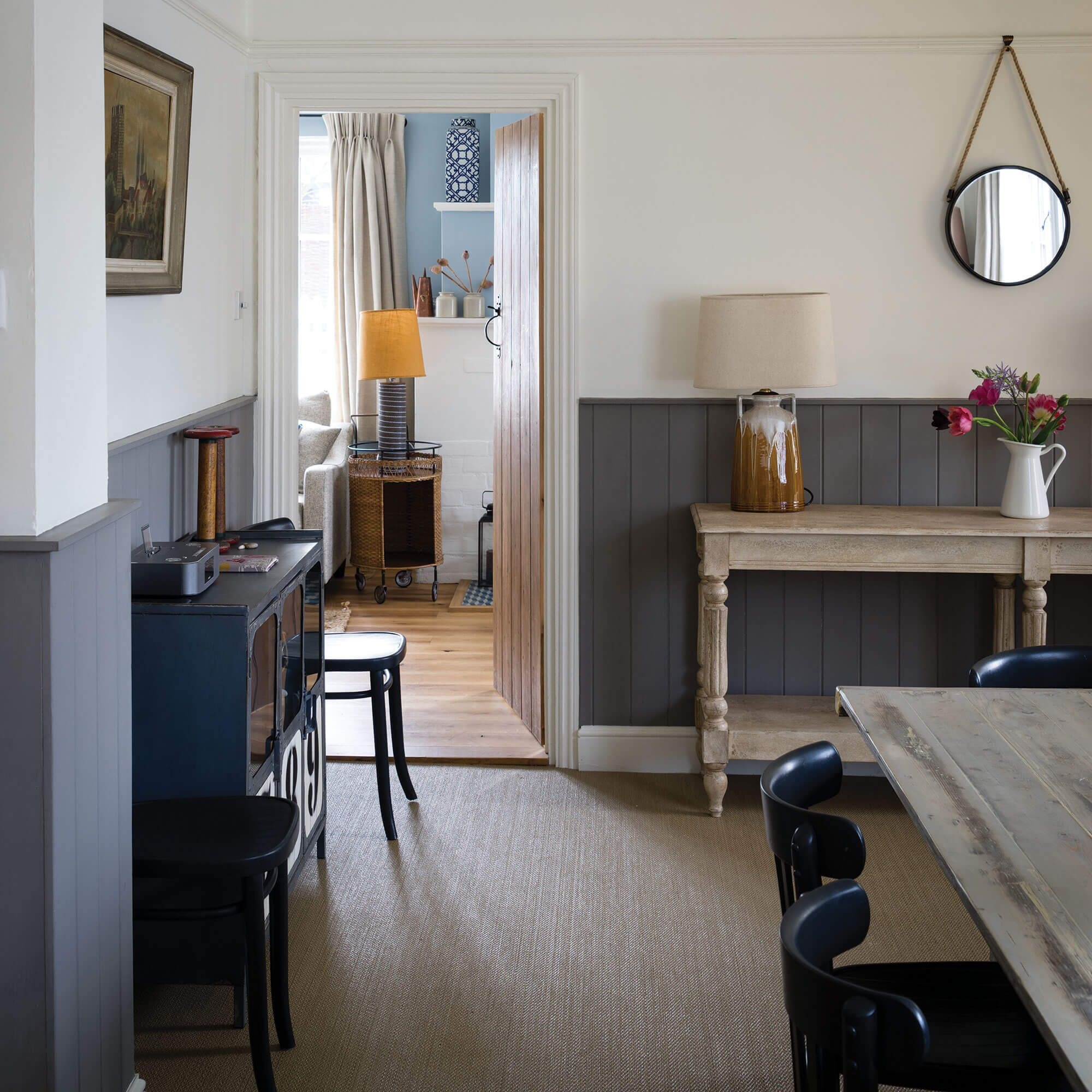 farrow & ball mole´s breath 276 im esszimmer