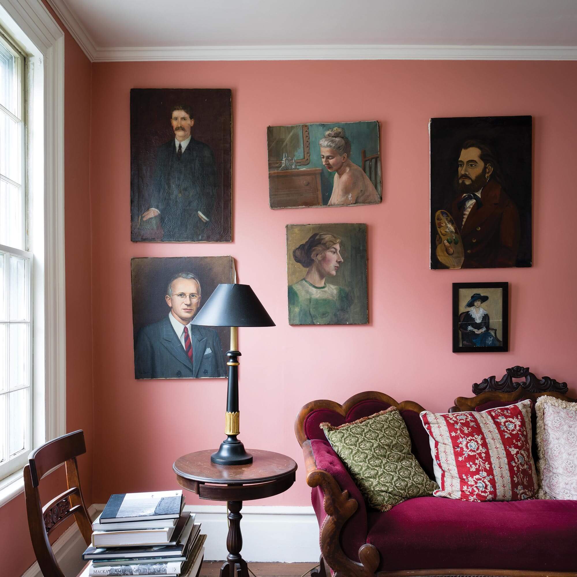 farrow & ball nancy´s  blushes 278 im wohnzimmer