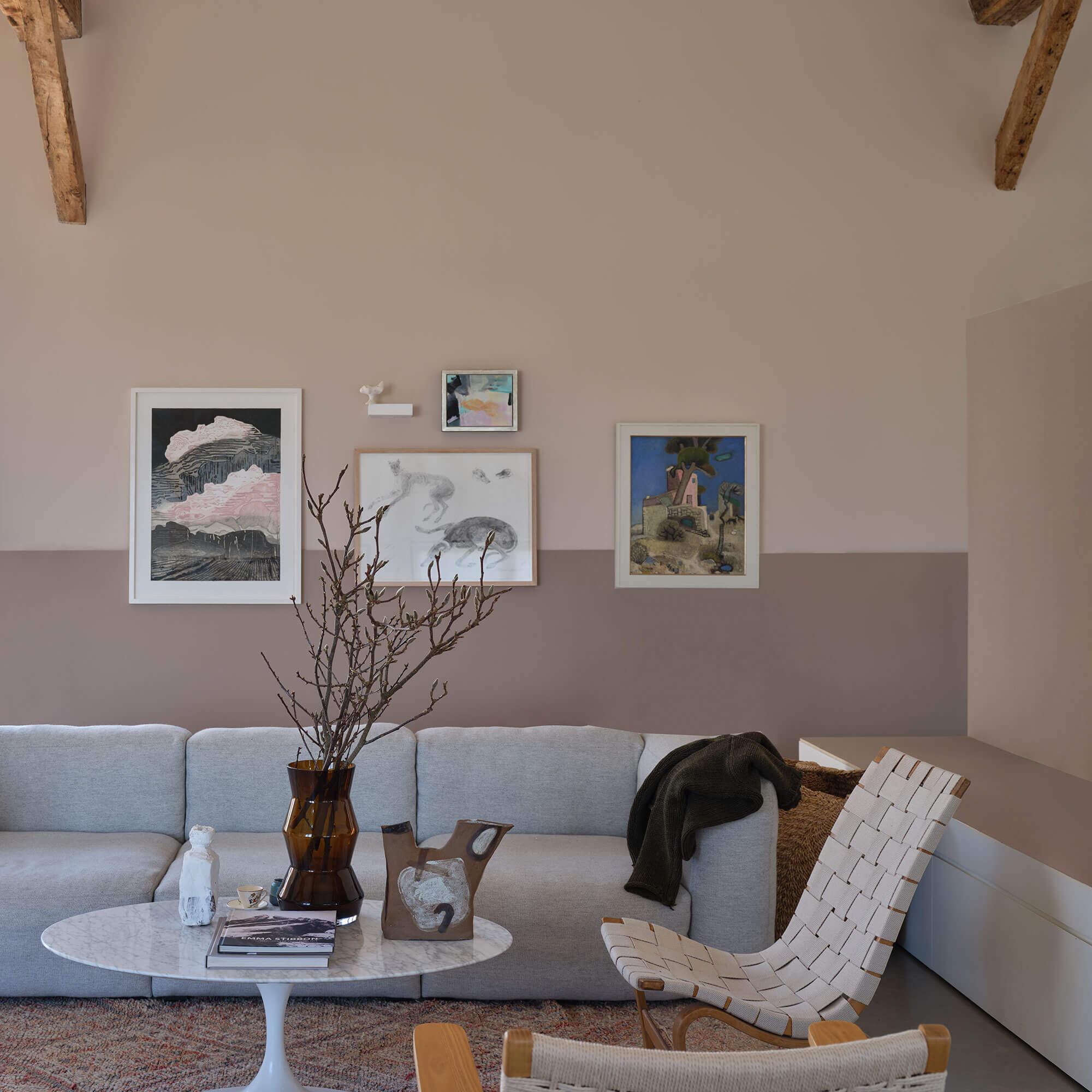 farrow & ball dead salmon 28 im wohnzimmer
