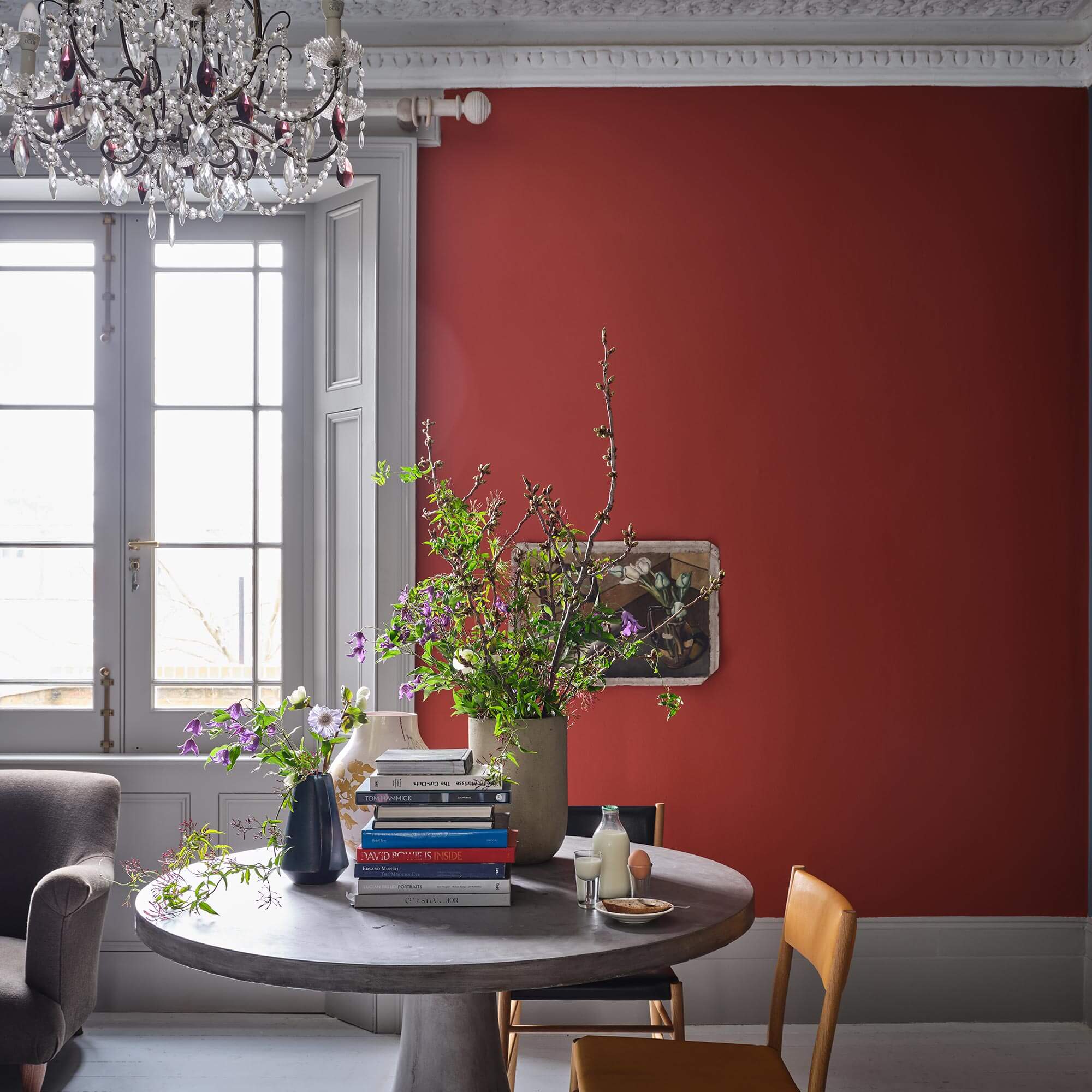 farrow & ball bamboozle 204 als wandfarbe im esszimmer