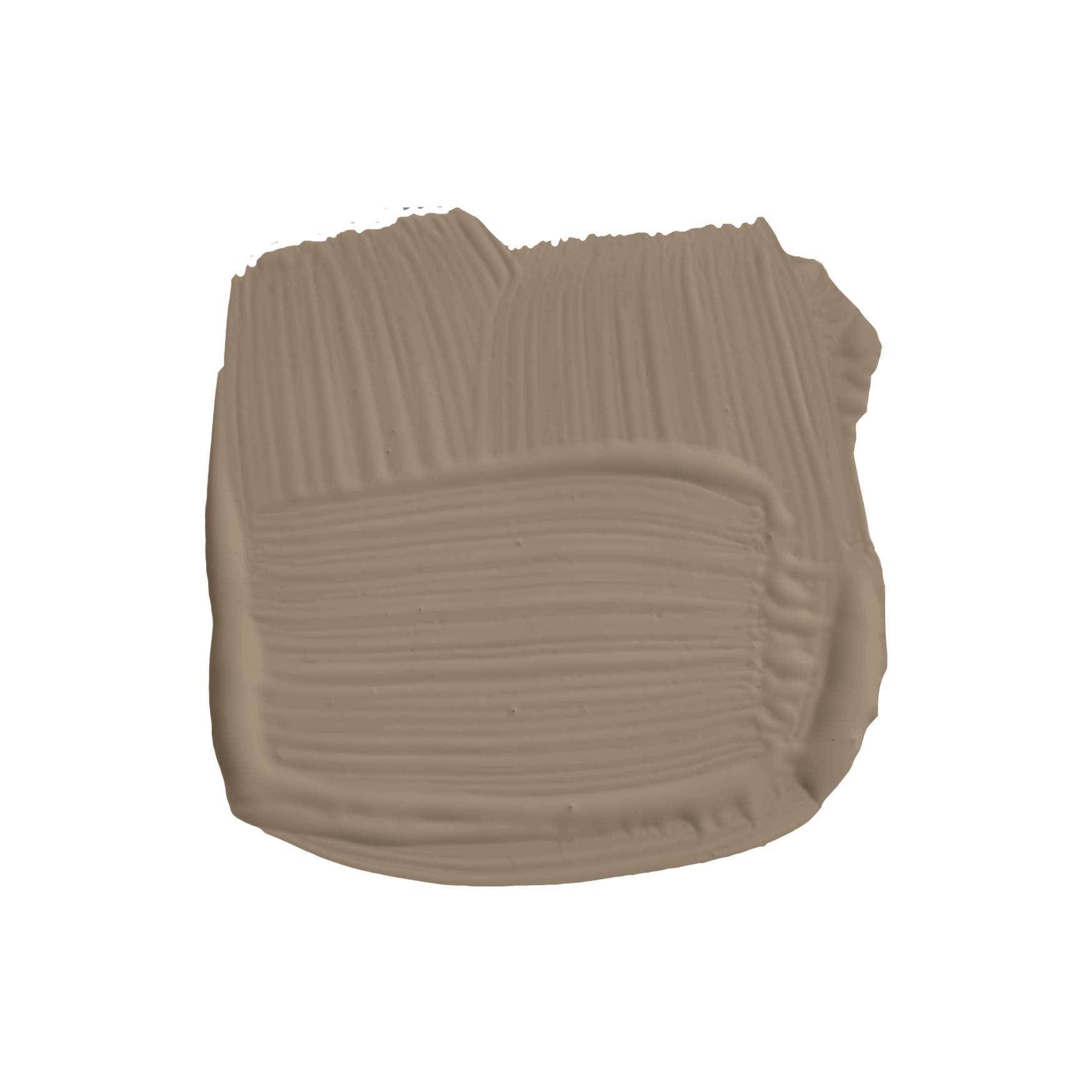 Pinselstrich der Wandfarbe Broccoli Brown No. 198 von Farrow & Ball