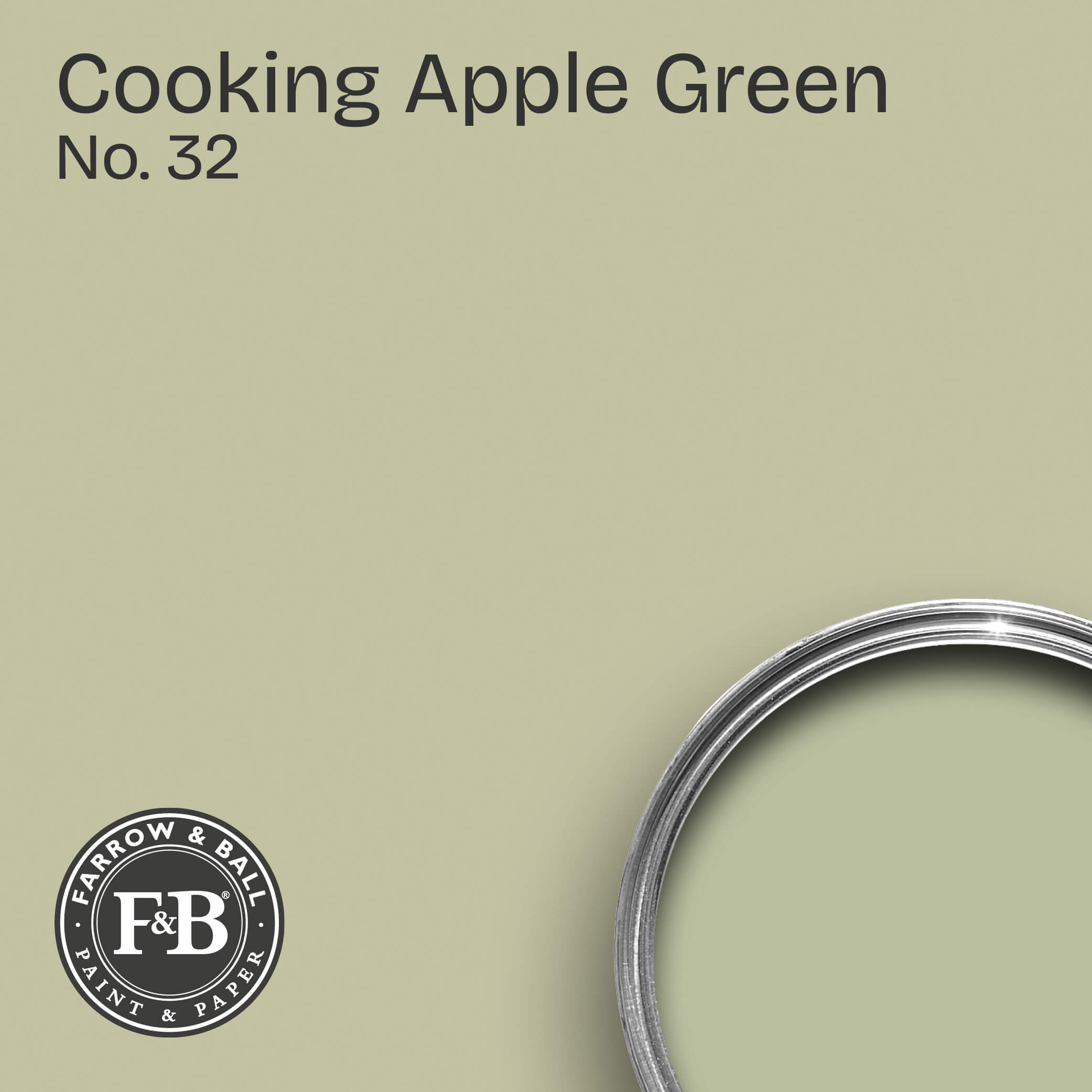 Farrow & Ball Wandfarbe Cooking Apple Green No. 32