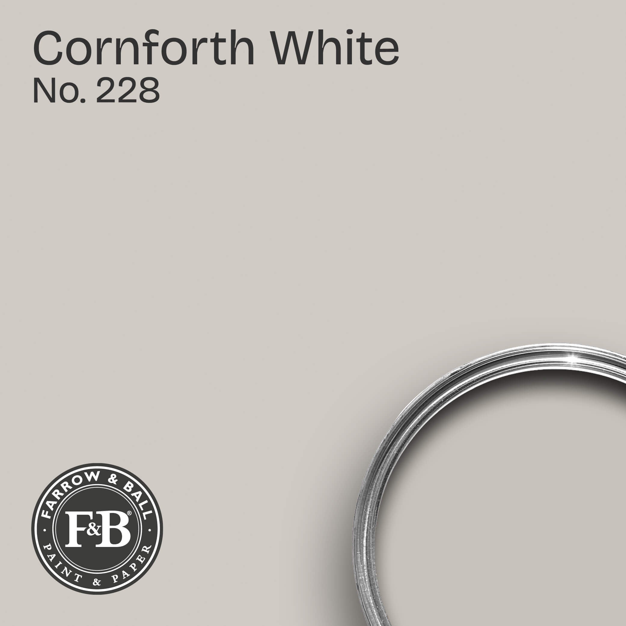 Farrow & Ball Wandfarbe Cornforth White No. 228