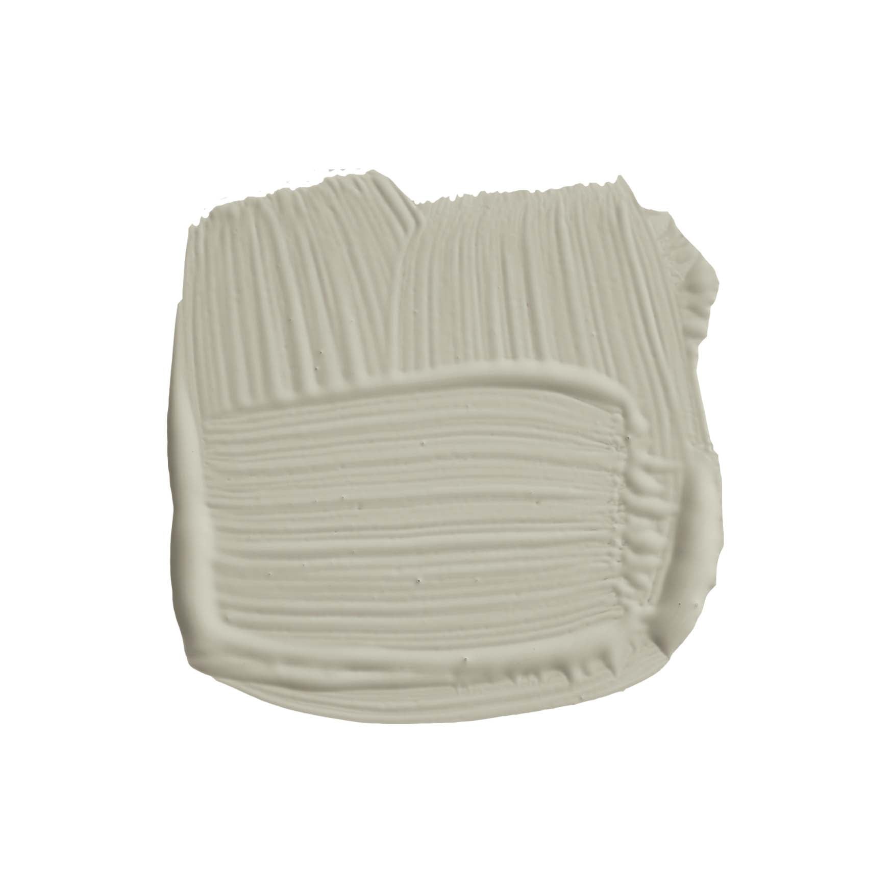 Pinselstrich der Wandfarbe French Gray No. 18 von Farrow & Ball