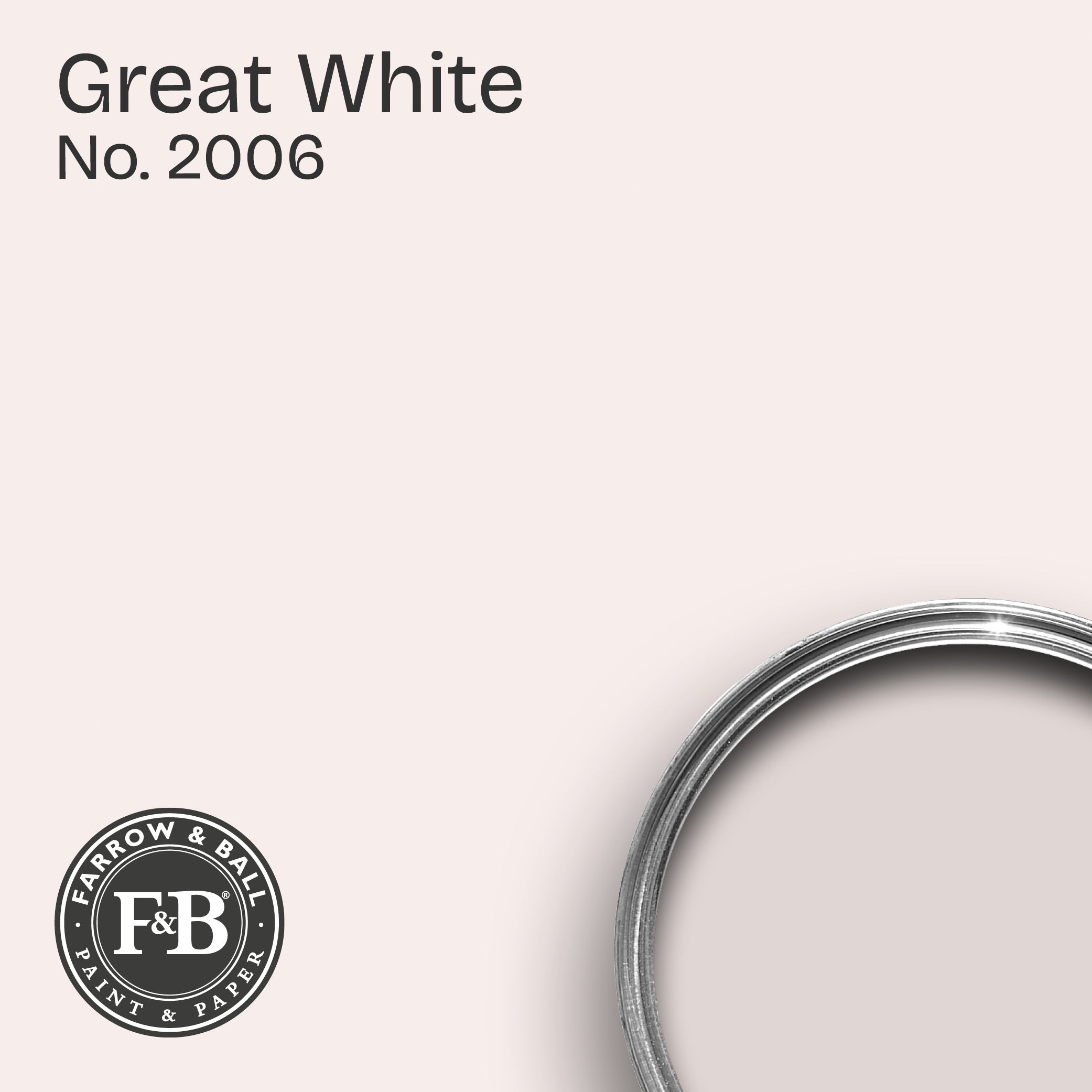 Farrow & Ball Wandfarbe Great White No. 2006
