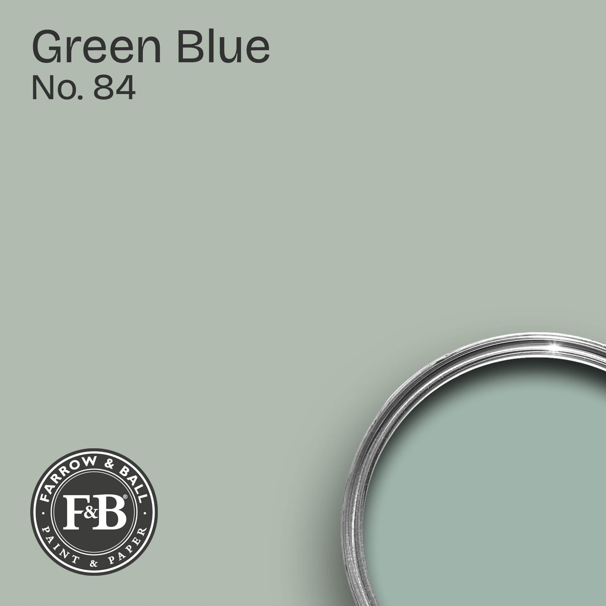 Farrow & Ball Wandfarbe Green Blue No. 84