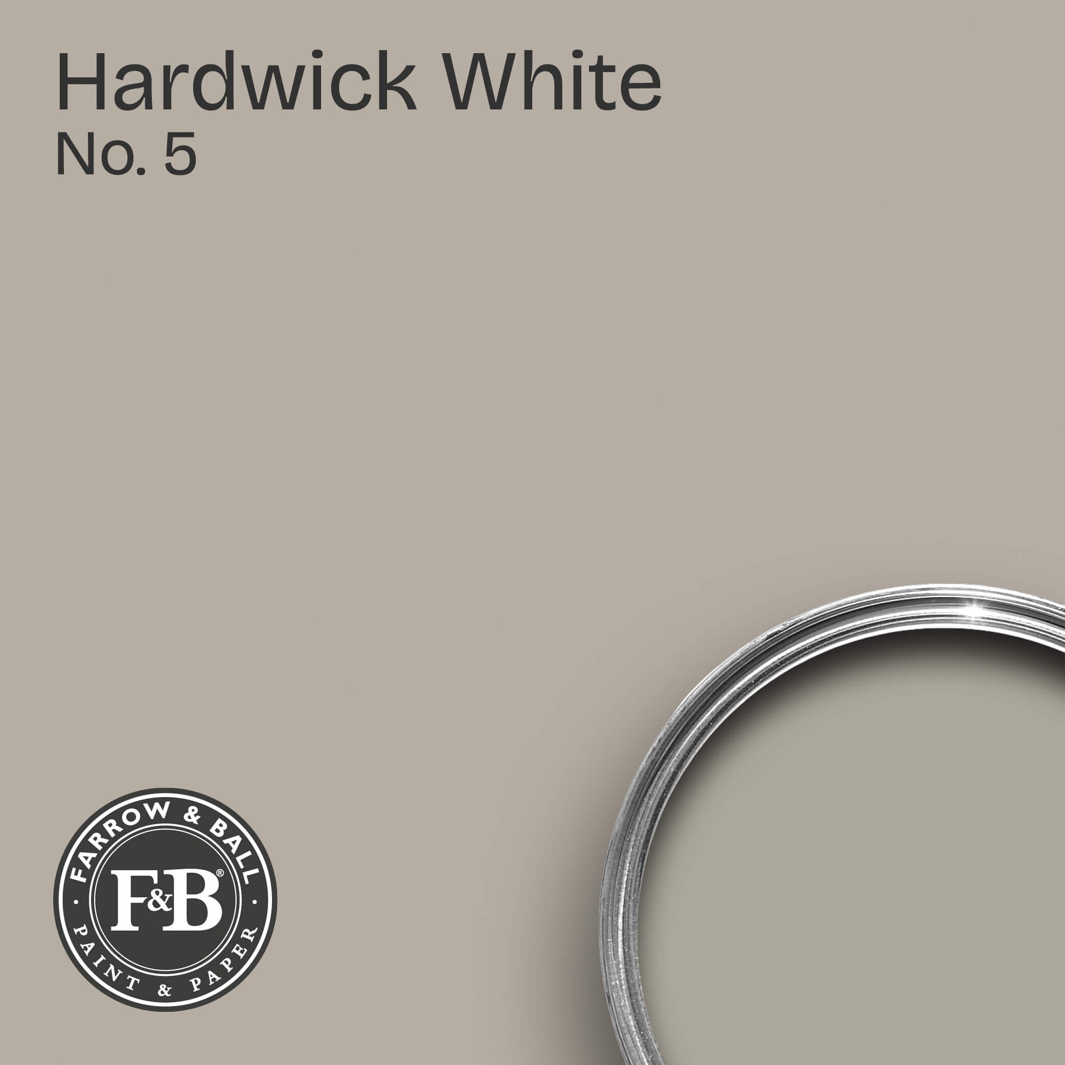 Farrow & Ball Wandfarbe Hardwick White No. 5