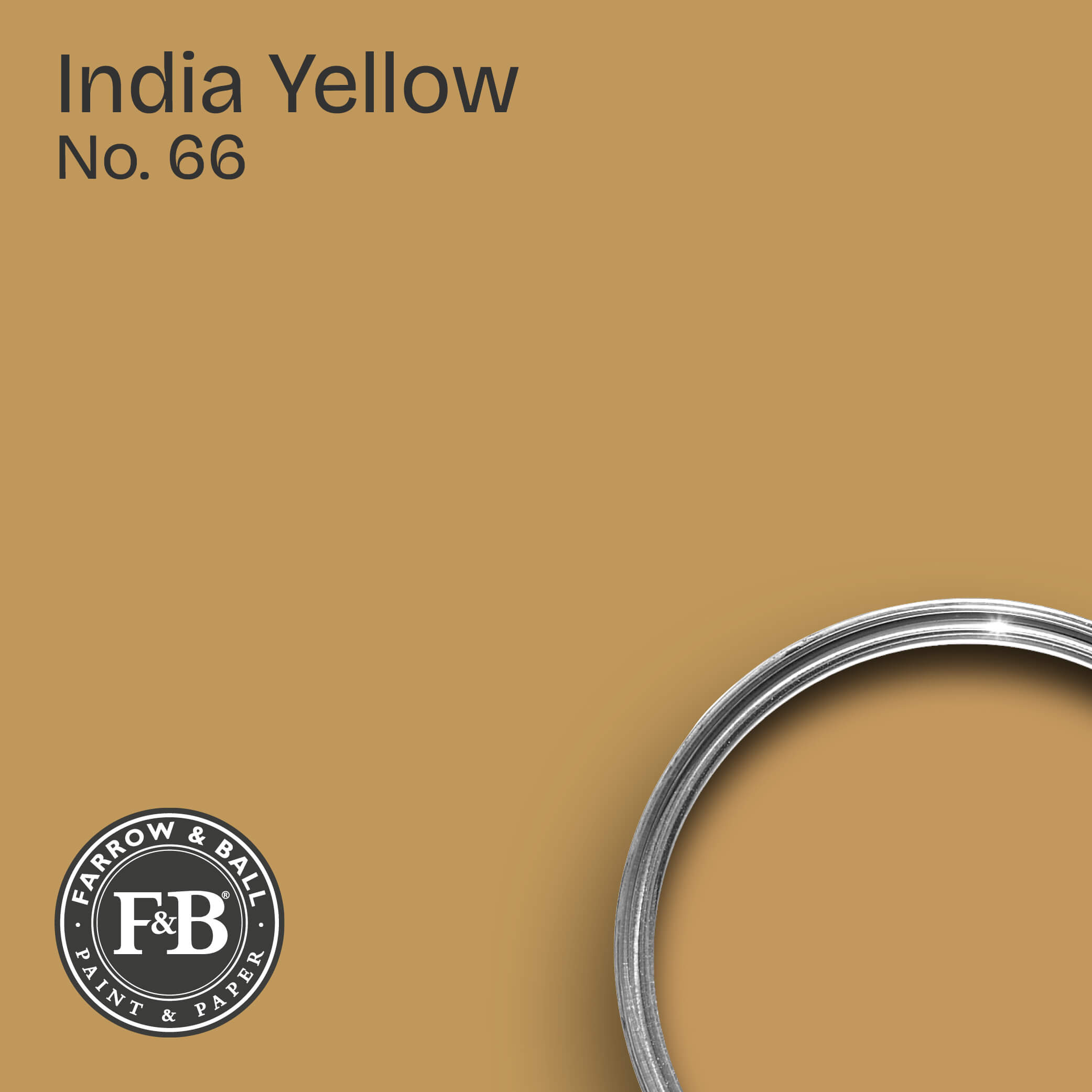 Farrow & Ball Wandfarbe India Yellow No. 66