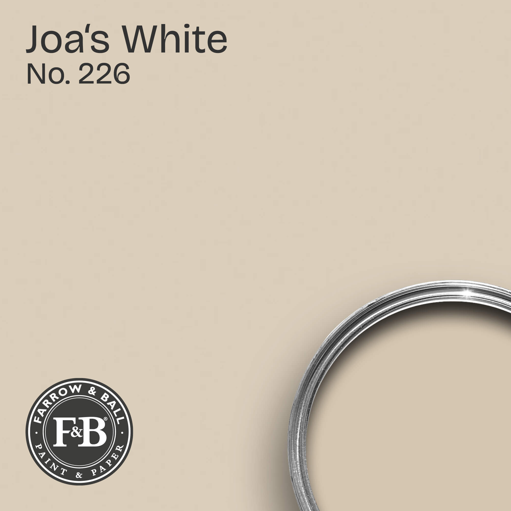 Farrow & Ball Wandfarbe Joa´s White No. 226