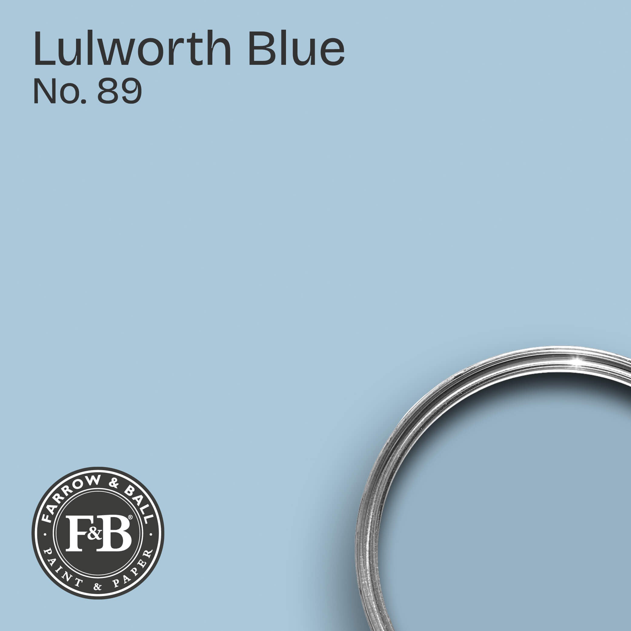 Farrow & Ball Wandfarbe Lulworth Blue No. 89