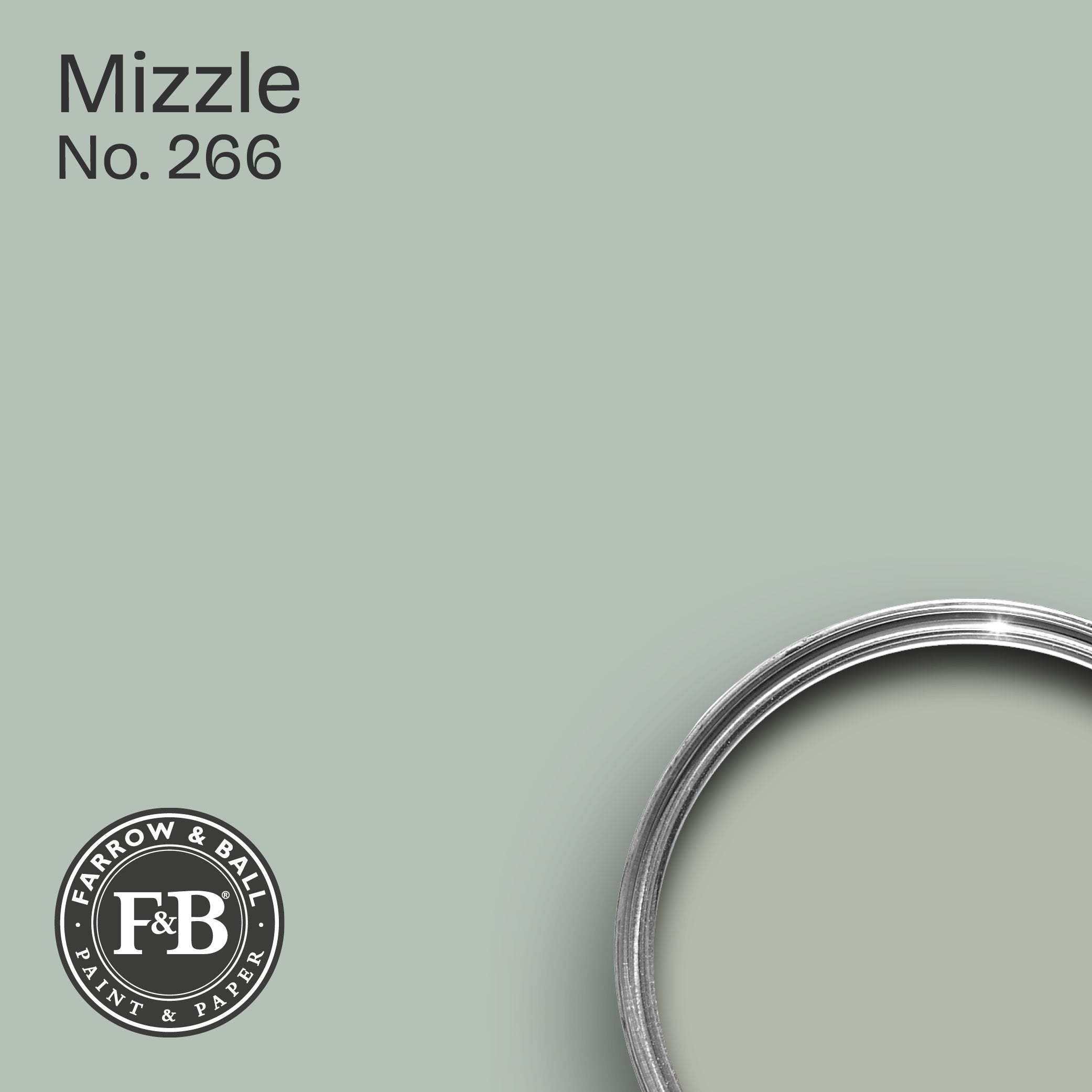 Farrow & Ball Wandfarbe Mizzle No. 266