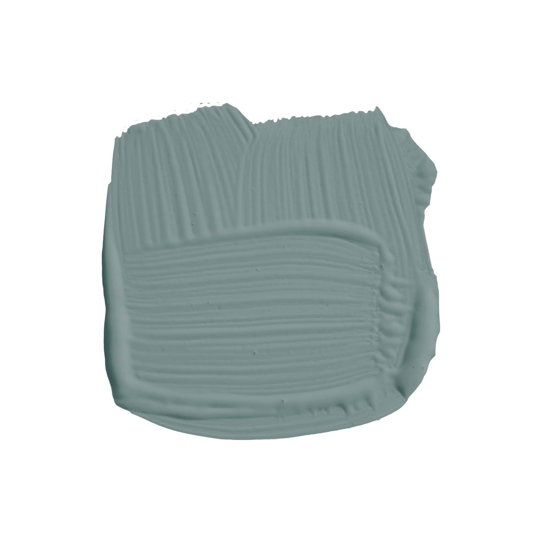 Pinselstrich der Wandfarbe Oval Room Blue No. 85 von Farrow & Ball