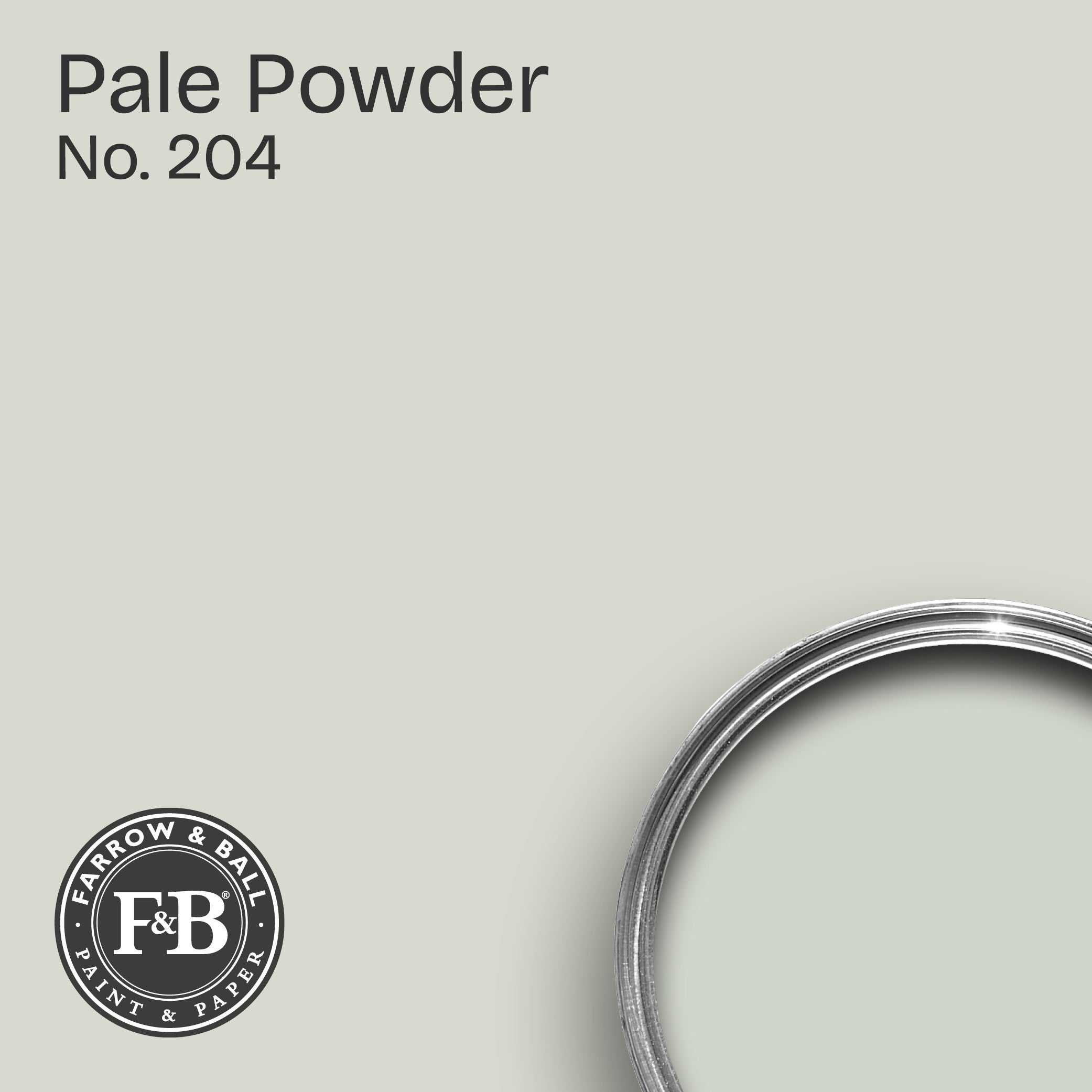Farrow & Ball Wandfarbe Pale Powder No. 204