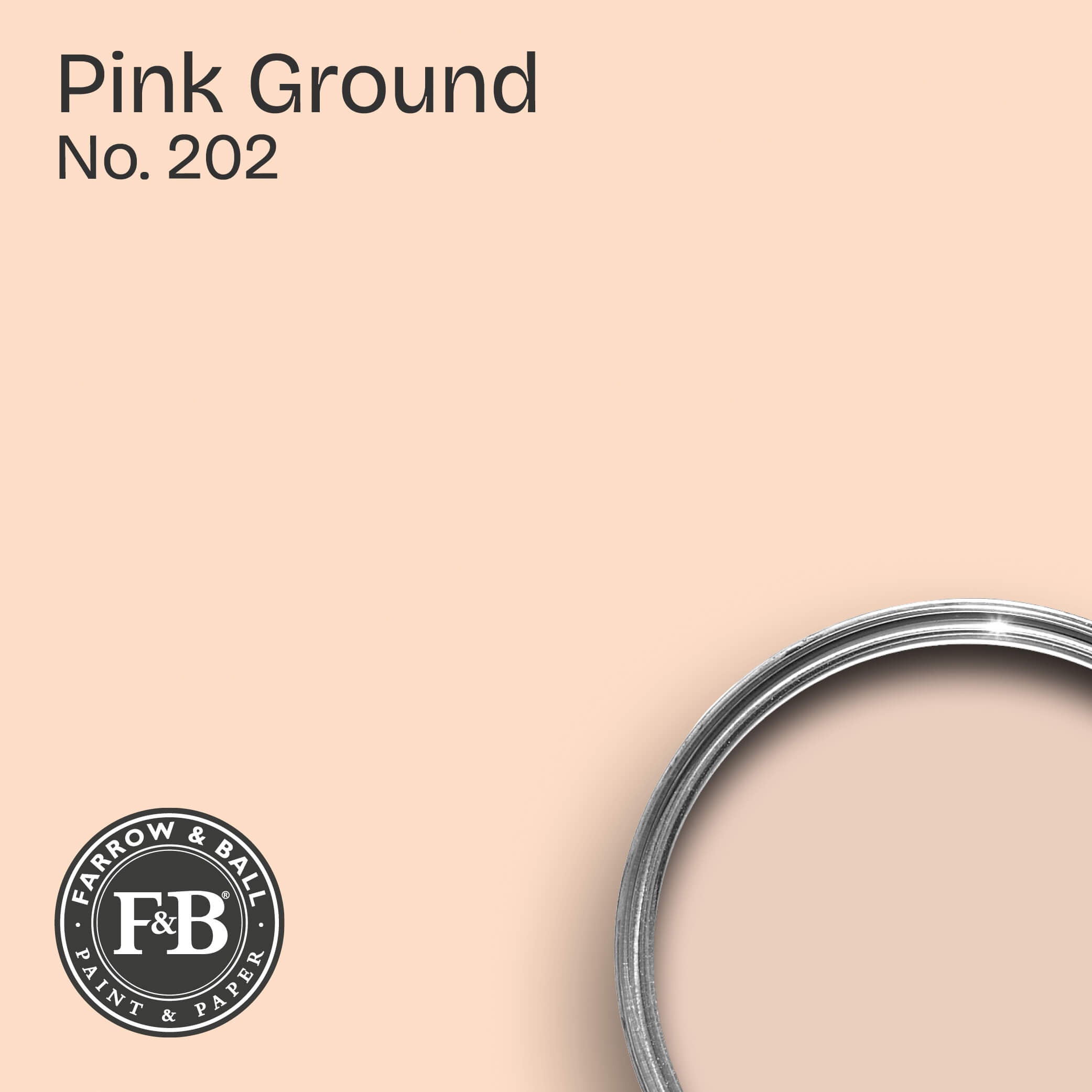 Farrow & Ball Wandfarbe Pink Ground No. 202