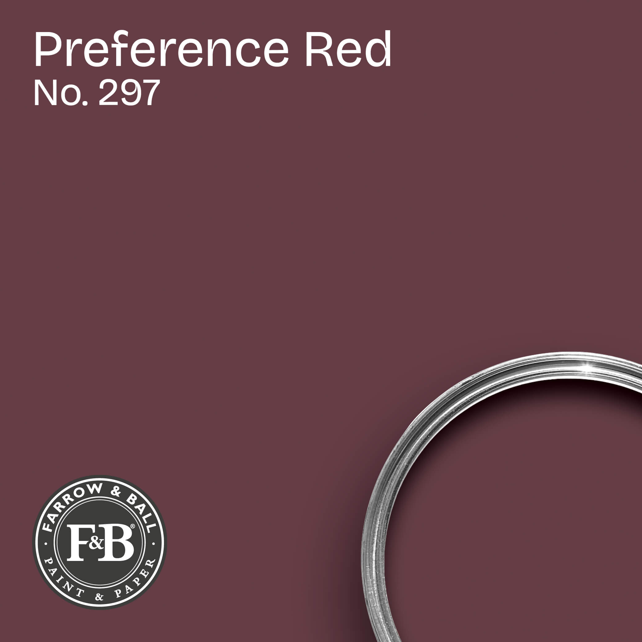 Farrow & Ball Wandfarbe Preference Red No. 297