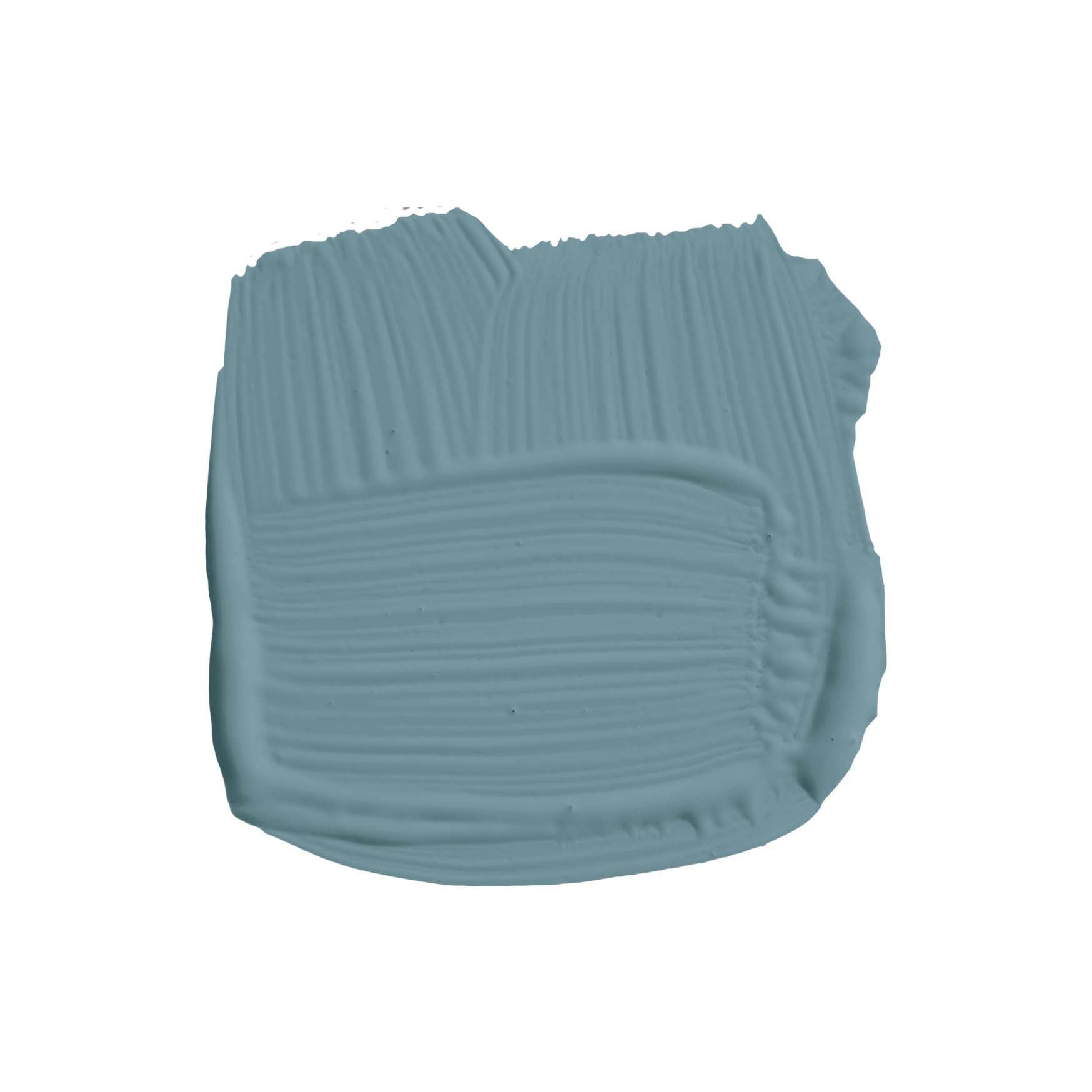 Pinselstrich der Wandfarbe Stone Blue No. 86 von Farrow & Ball